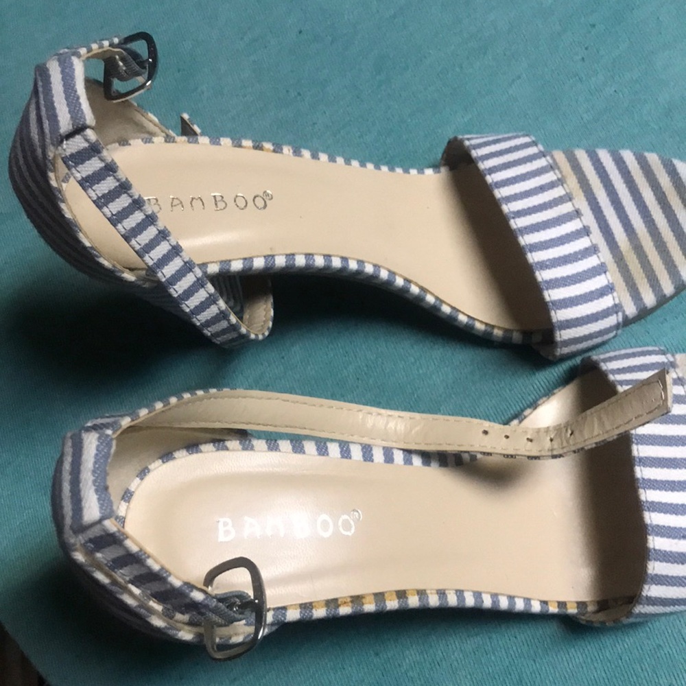 Sandals by bamboo size 7 strappy sandal